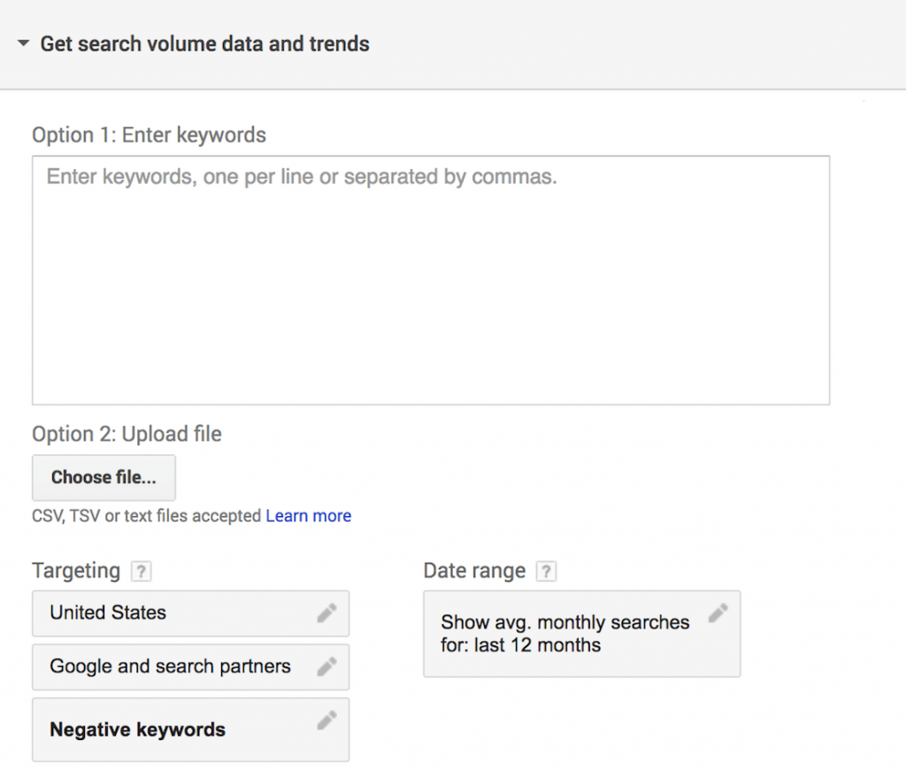 Google keyword planner: la guida definitiva