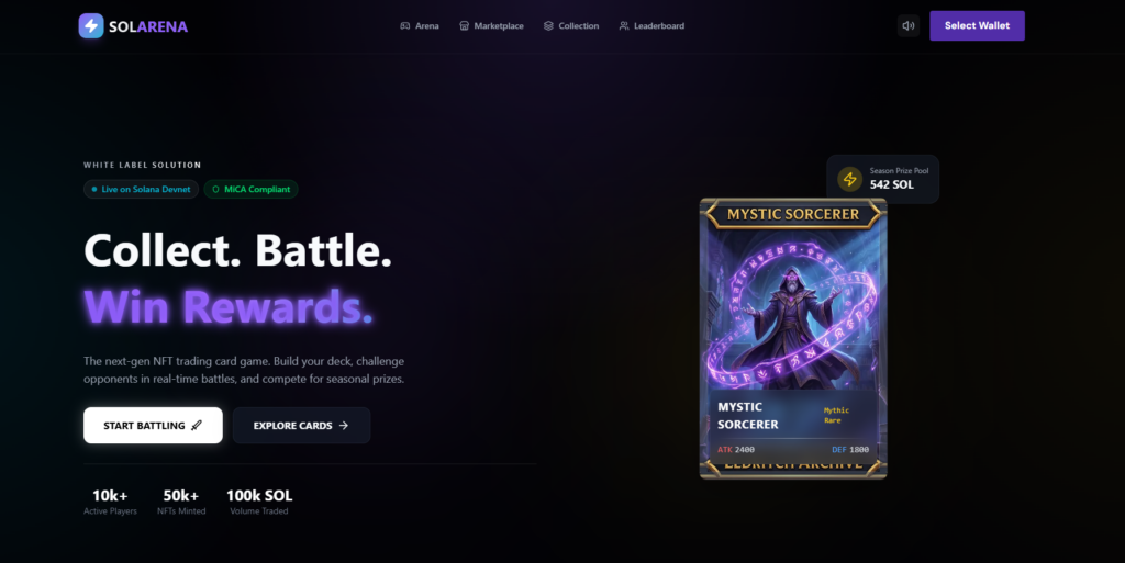 White Label Web3 Infrastructure: Technical Analysis of a Solana NFT Game Engine (SolArena Case Study) White Label Web3 Infrastructure: Technical Analysis of a Solana NFT Game Engine (SolArena Case Study)